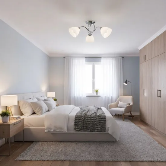 Italux Lugano  króm-fehér csillár (IT-PND-5643-3) E27 3 izzós IP20