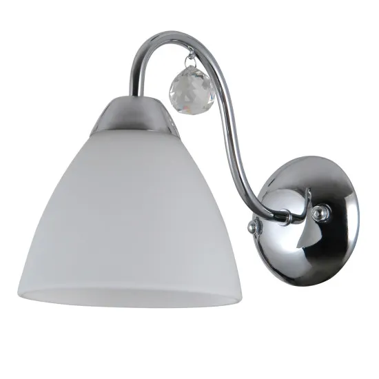 Italux Lugano  króm-fehér falikar (IT-WL-5643-1) E27 1 izzós IP20