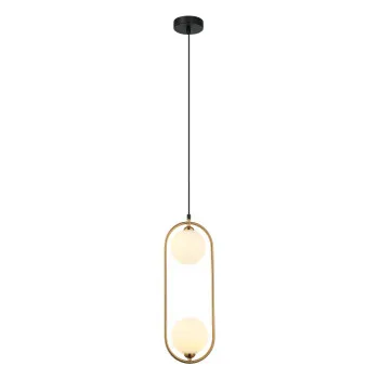 Italux Lupus  bronz-fehér függesztett lámpa (IT-PND-3965-2-BRO) G9 2 izzós IP20