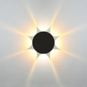 Italux Macba  fekete LED kültéri fali lámpa (IT-OWL-6031-8-3K) LED 1 izzós IP54