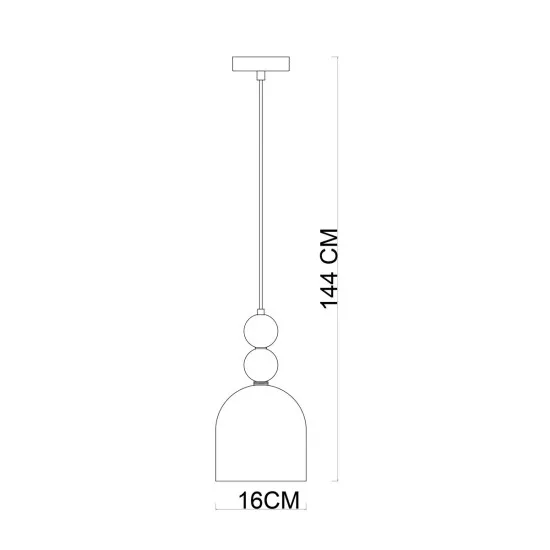 Italux Manso  arany-többszínű függesztett lámpa (IT-PND-37462A-MC-GD) E14 1 izzós IP20