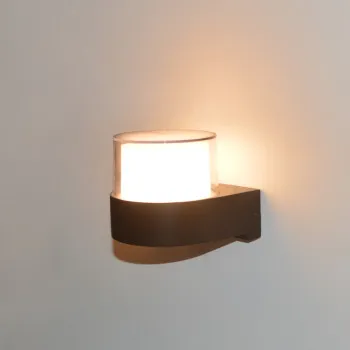 Italux Marti  fekete LED kültéri fali lámpa (IT-OWL-4626-4K) LED 2 izzós IP54