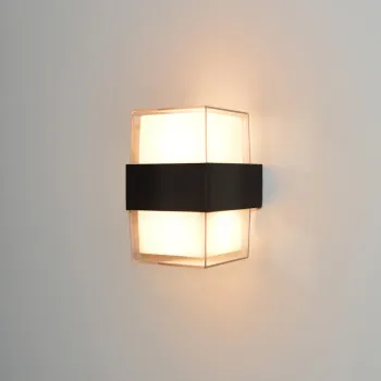 Italux Marti  fekete LED kültéri fali lámpa (IT-OWL-4682-3K) LED 2 izzós IP54