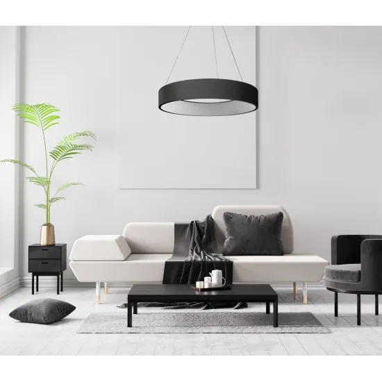 Italux Mattia  fekete LED függesztett lámpa (IT-3936-832RP-BK-3) LED 1 izzós IP20