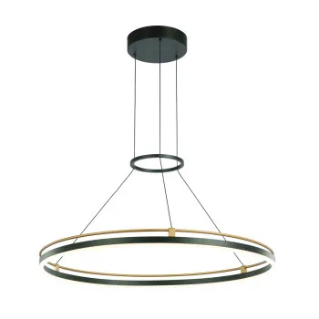 Italux Merlot  fekete-arany LED függesztett lámpa (IT-PND-54638R-28W-3K-BK-GD) LED 1 izzós IP20