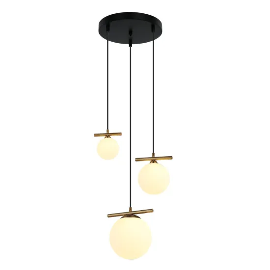 Italux Merseta  bronz-fekete függesztett lámpa (IT-PND-463323A-BRO+W) E14+G9  3 izzós IP20