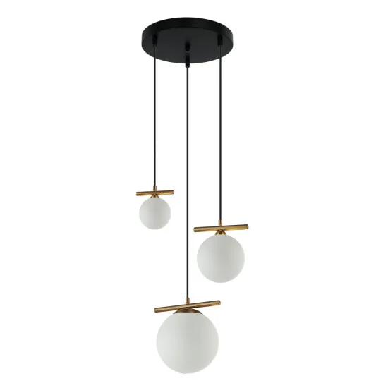 Italux Merseta  bronz-fekete függesztett lámpa (IT-PND-463323A-BRO+W) E14+G9  3 izzós IP20