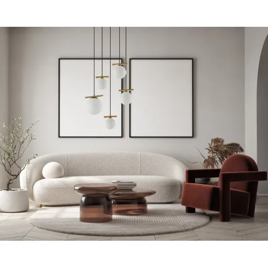 Italux Merseta  bronz-fekete függesztett lámpa (IT-PND-463325A-BRO+W) E14+G9  5 izzós IP20
