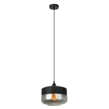 Italux Molina  fekete-füstszínű függesztett lámpa (IT-MDM-2380/1 BK+SG) E27 1 izzós IP20