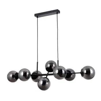 Italux Molite  fekete függesztett lámpa (IT-PND-1098-8-BL) E14 8 izzós IP20