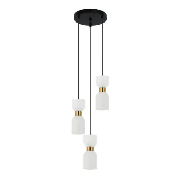 Italux Monza  réz-fehér függesztett lámpa (IT-PND-57602-3-BK+BRO) E27  3 izzós IP20