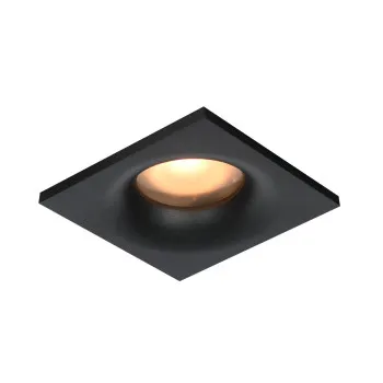 Italux Naru  fekete fürdőszobai mennyezetbe építhető lámpa (IT-DL-61903-IP44-BK) GU10 1 izzós IP44