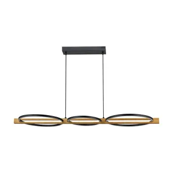 Italux Natano  fekete-natúr LED függesztett lámpa (IT-PND-55362-40W-WO) LED 1 izzós IP20