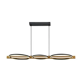 Italux Natano  fekete-natúr LED függesztett lámpa (IT-PND-55362-40W-WO) LED 1 izzós IP20