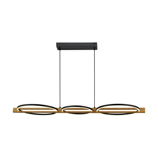Italux Natano  fekete-natúr LED függesztett lámpa (IT-PND-55362-40W-WO) LED 1 izzós IP20