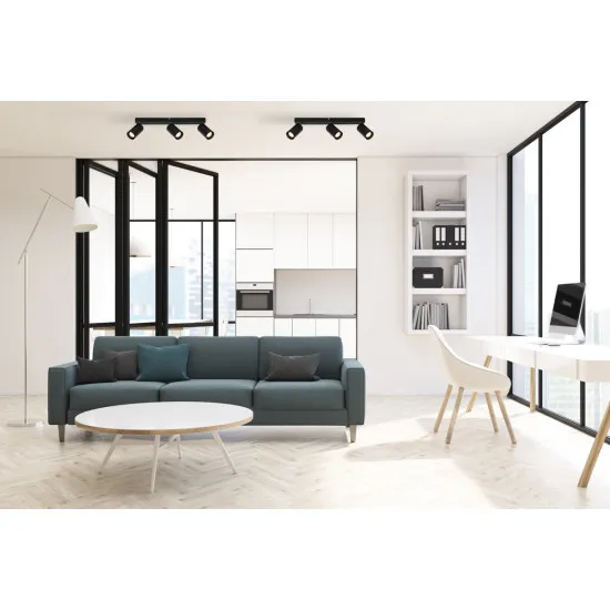 Italux Nesto  fekete mennyezeti spotlámpa (IT-SPL-23436-3-BK) GU10 3 izzós IP20