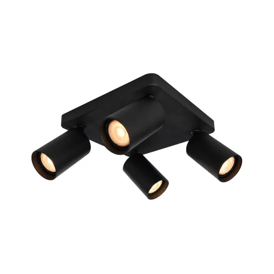 Italux Nesto  fekete mennyezeti spotlámpa (IT-SPL-23436-4S-BK) GU10 4 izzós IP20