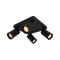 Italux Nesto  fekete mennyezeti spotlámpa (IT-SPL-23436-4S-BK) GU10 4 izzós IP20