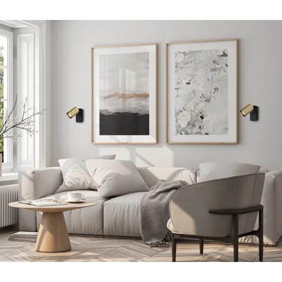 Italux Nesto  fekete-arany fali spotlámpa (IT-WL-23436-1-BK-GD) GU10 1 izzós IP20