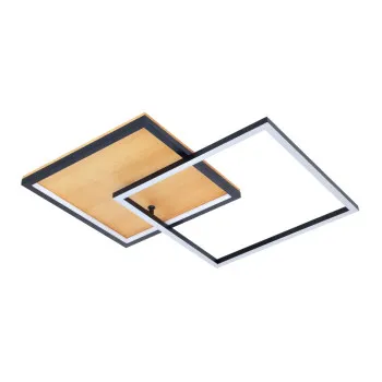 Italux Noris  fekete-natúr LED mennyezeti lámpa (IT-PLF-82738-28W-WO) LED 1 izzós IP20