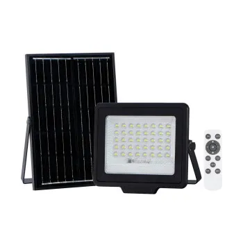 Italux Norla  fekete napelemes LED kültéri reflektor (IT-SLR-42563-100W) LED 1 izzós IP65