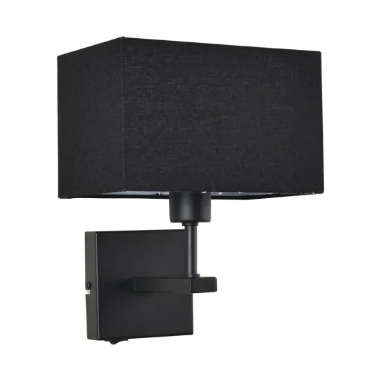 Italux Norte  fekete falikar (IT-WL-1122-1-A-BM-RC-BL) E27 1 izzós IP20
