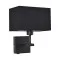 Italux Norte  fekete falikar (IT-WL-1122-1-A-BM-RC-BL) E27 1 izzós IP20