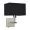 Italux Norte  nikkel falikar (IT-WL-1122-1-A-SN-RC-BL) E27 1 izzós IP20
