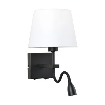 Italux Norte  fekete olvasólámpás LED falikar (IT-WL-1122-2-BL-BM-RO-WH) LED+E27 2 izzós IP20