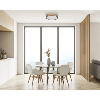 Italux Norton  natúr LED mennyezeti lámpa (IT-PLF-73827-3KS4KS65K-WO) LED 1 izzós IP20