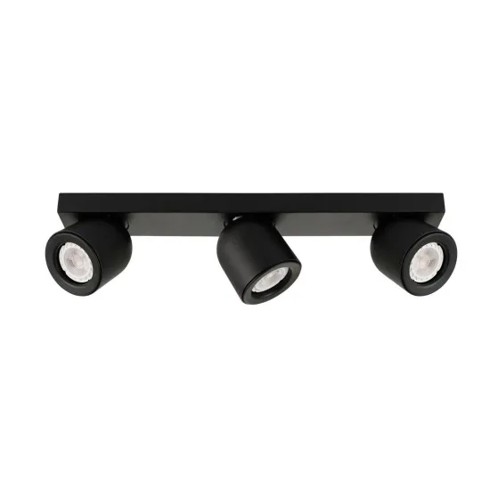 Italux Nuora  fekete mennyezeti spotlámpa (IT-SPL-2855-3B-BL) GU10 3 izzós IP20
