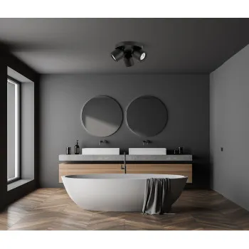 Italux Nuora  fekete mennyezeti spotlámpa (IT-SPL-2855-3C-BL) GU10 3 izzós IP20