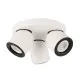 Italux Nuora  fehér-fekete mennyezeti spotlámpa (IT-SPL-2855-3C-WH) GU10 3 izzós IP20