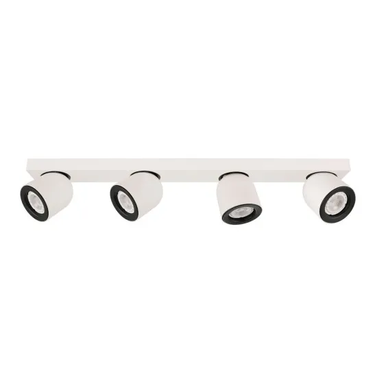 Italux Nuora  fehér-fekete mennyezeti spotlámpa (IT-SPL-2855-4B-WH) GU10 4 izzós IP20