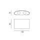 Italux Ortelo  fekete LED kültéri fali lámpa (IT-OWL-451-2-BL) LED 1 izzós IP54