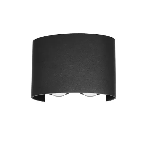Italux Ortelo  fekete LED kültéri fali lámpa (IT-OWL-451-2-BL) LED 1 izzós IP54