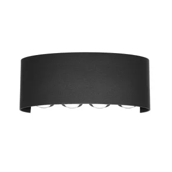 Italux Ortelo  fekete LED kültéri fali lámpa (IT-OWL-451-4-BL) LED 1 izzós IP54