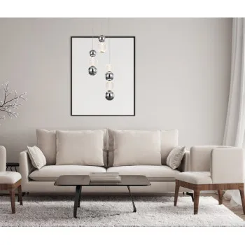 Italux Oter  krómszínű LED függesztett lámpa (IT-PND-83728-21W-3K-CH) LED 1 izzós IP20