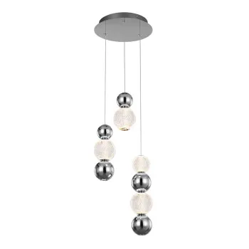 Italux Oter  krómszínű LED függesztett lámpa (IT-PND-83728-21W-3K-CH) LED 1 izzós IP20