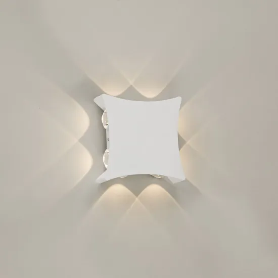 Italux Pensa  fehér LED kültéri fali lámpa (IT-PL-562-8) LED 1 izzós IP54