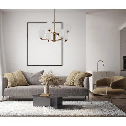 Italux Perano  antik bronz függesztett lámpa (IT-PND-4215-8A-HBR-SAT) G9 8 izzós IP20