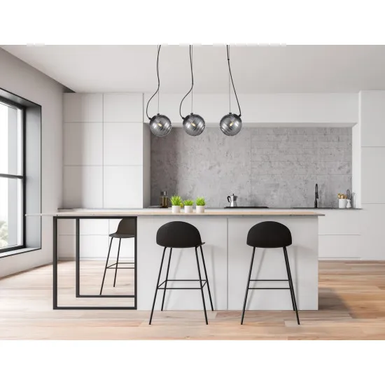 Italux Perona  fekete függesztett lámpa (IT-PND-92389-3L-BK) G9 3 izzós IP20