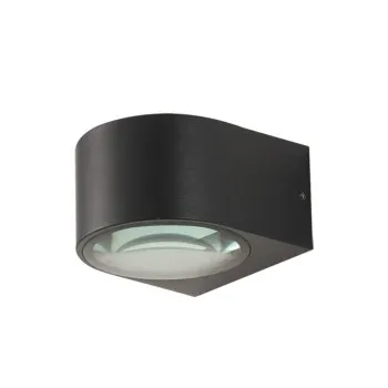 Italux Pesaro fekete LED kültéri fali lámpa (IT-OWL-8082-4K) LED 1 izzós IP54
