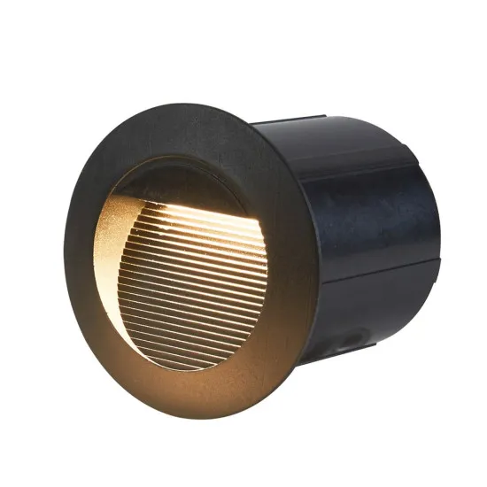 Italux Piani fekete kültéri LED lépcsővilágító lámpa (IT-ONFL-1253-4K) LED 1 izzós IP65