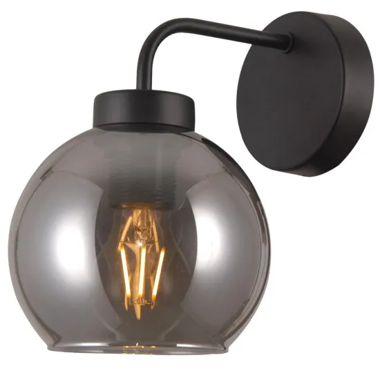 Italux Poggi  fekete falikar (IT-WL-28028-1) E27 1 izzós IP20