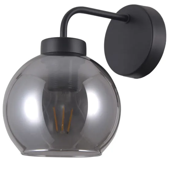 Italux Poggi  fekete falikar (IT-WL-28028-1) E27 1 izzós IP20