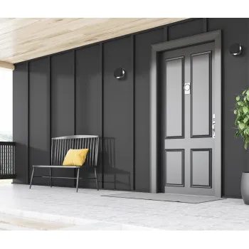 Italux Porso  fekete LED kültéri fali lámpa (IT-PL-461) LED 1 izzós IP54