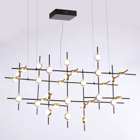 Italux Provenza  fekete-arany LED függesztett lámpa (IT-MD18001067-30A BG) LED 1 izzós IP20