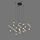 Italux Provenza  fekete-arany LED függesztett lámpa (IT-MD18001067-30A BG) LED 1 izzós IP20