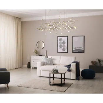 Italux Provenza  arany LED függesztett lámpa (IT-MD18001067-55A GD) LED 1 izzós IP20